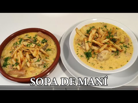 Receta fácil y deliciosa de Sopa de Maní