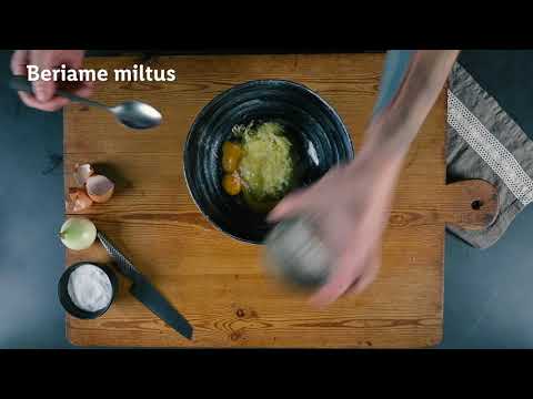 Bulviniai blynai: la receta clásica paso a paso