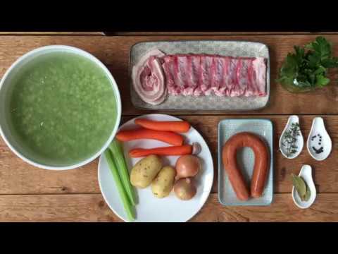 Receta fácil de Erwtensoep: la sopa holandesa de guisantes verdes